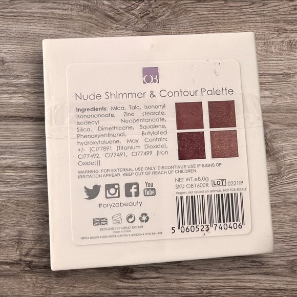 Oryza Beauty Nude Shimmer & Contour Eyeshadow - Picture 5 of 7